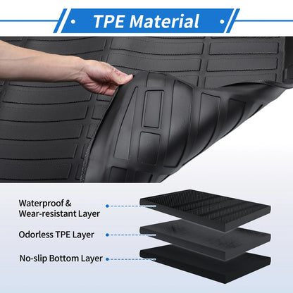 Rear Trunk Mat for Nissan Rogue (2014-2020) TPE Cargo Liner