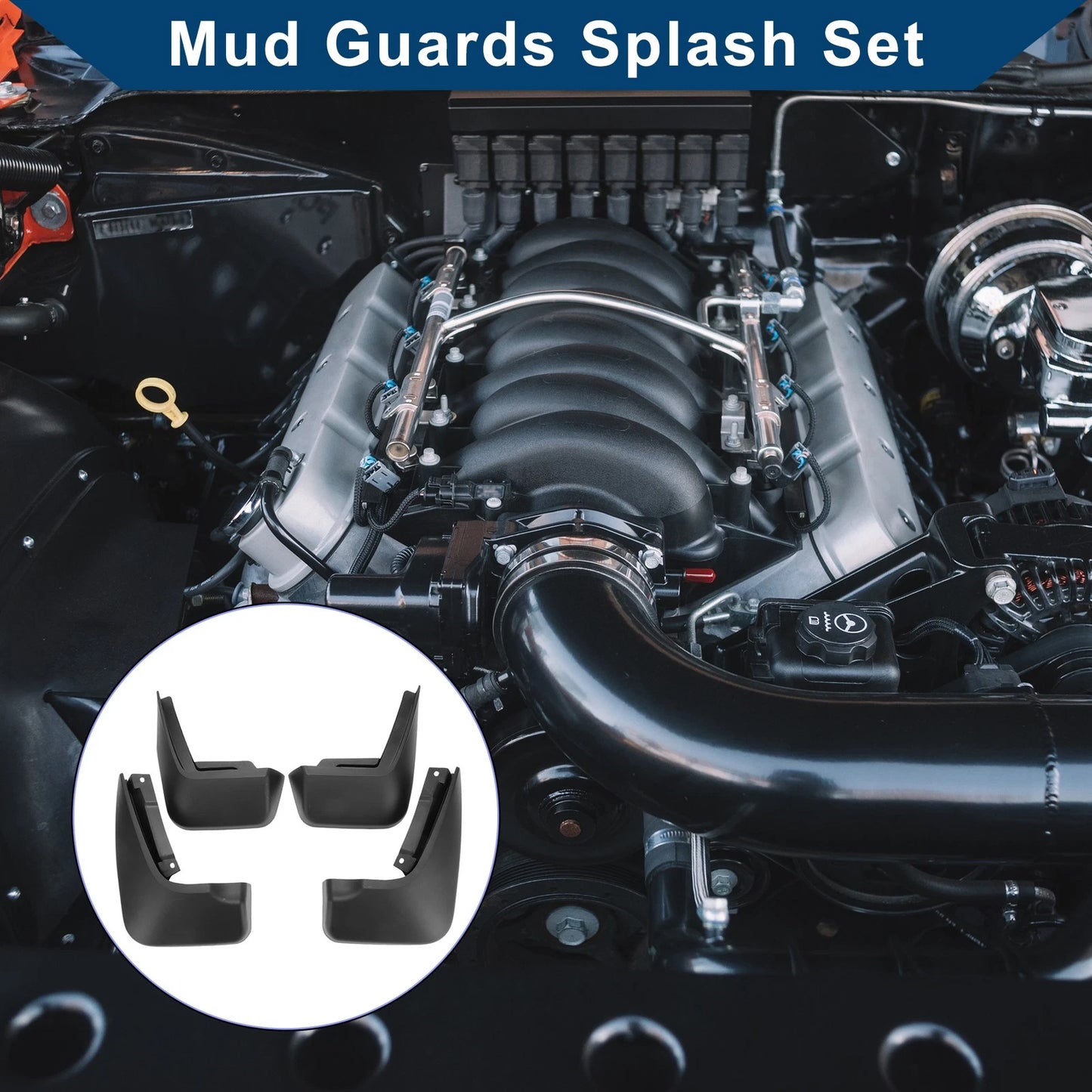 Mud Flaps Splash Guards 1 Set for Land Rover Range Rover Velar (2017-2023)