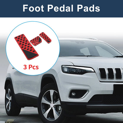 3 x Automatic Foot Accelerator Pedal Covers for Jeep Grand Cherokee (22-25)