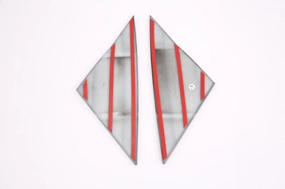 Carbon Fiber Front Window Triangle Frame Cover Trim for Tesla Model 3 (2018-2023)