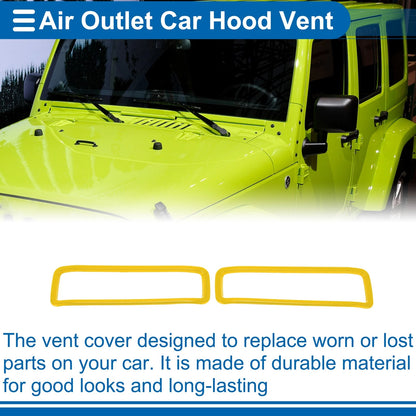 Hood Air Outlet Vent Cover Trim 7 x Pcs for Jeep Gladiator JT (20-24)
