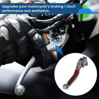 Adjustable Brake Clutch Levers for Suzuki GSXR150 (2017-2020) - Titanium Red