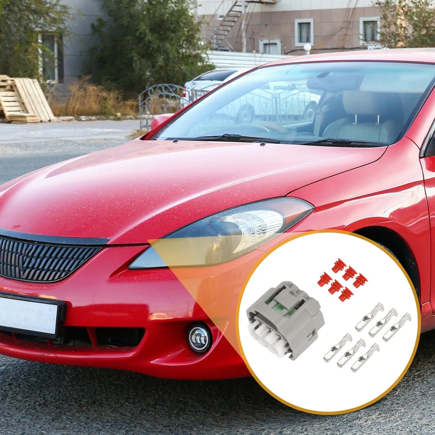 6 Pin Diesel Injection Pressure Sensor Connector Plug for Toyota