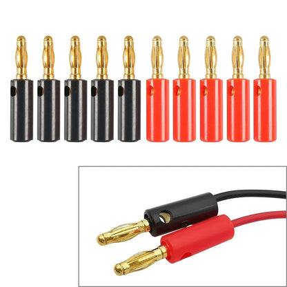10 Pcs Brass 4mm Audio Speaker Wire Cable Connectors for Various Models