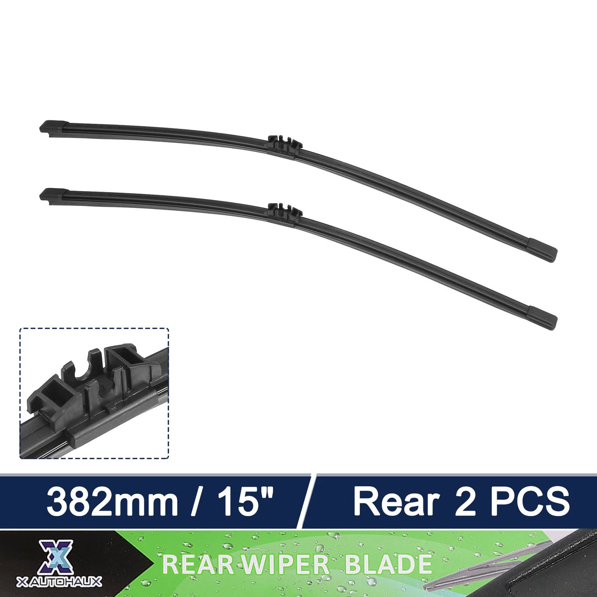 2 x Car Rear Windshield Wiper Blades for Ford Edge, BMW X5 E70 (2016-2021, 2007-2013)