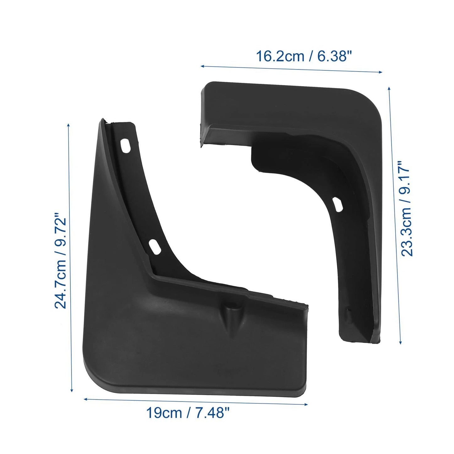 Mud Flaps Kit Splash Guards for Hyundai Elantra (2021-2022) Black