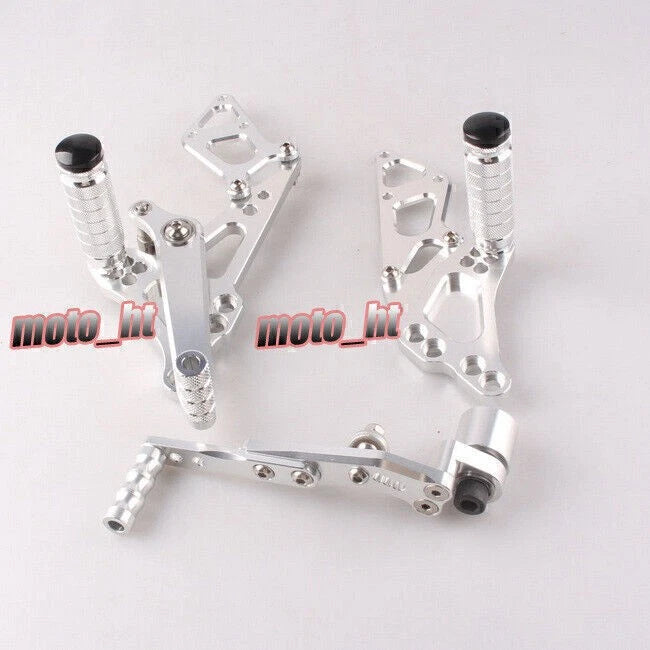 Rear Sets Foot Pegs for Suzuki GSXR 1000 K9 (2009-2010) - Silver Finish