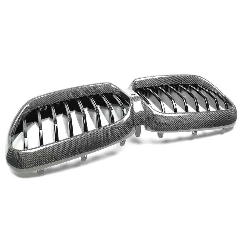 Carbon Fiber Front Bumper Grille Grill for BMW G30 LCI 2021-2023