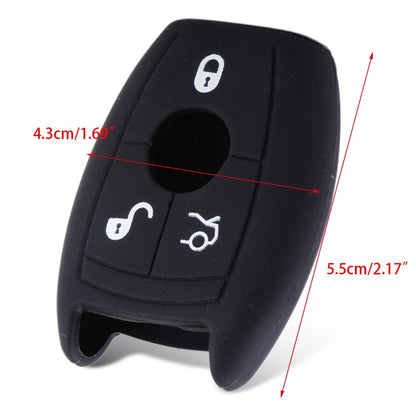 Silicone Key Shell Case Cover for Benz C300 E350 CLK350 GL350 (2008-2015)