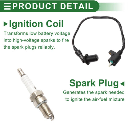 Ignition Coil Set for Honda CRF50F (2004-2013)
