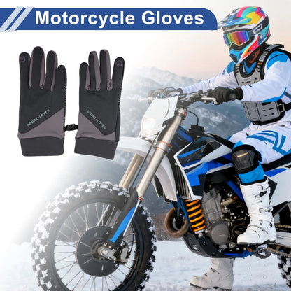 Full Finger Outdoor Fleece Women Cycling Gloves for Mountain Biking Polyester