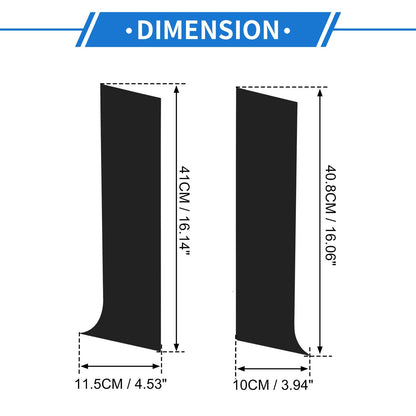 4 Pcs Door Pillar Window Trim for Peugeot 301 (2014-2019) Black