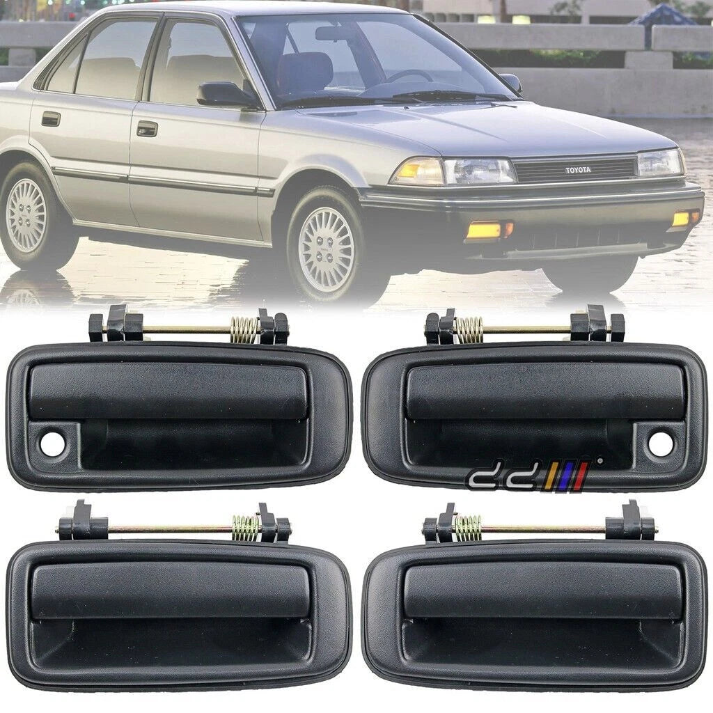 Outer Door Handle (Black) for Toyota Corolla EE90/AE91/AE92 (1988-1992)