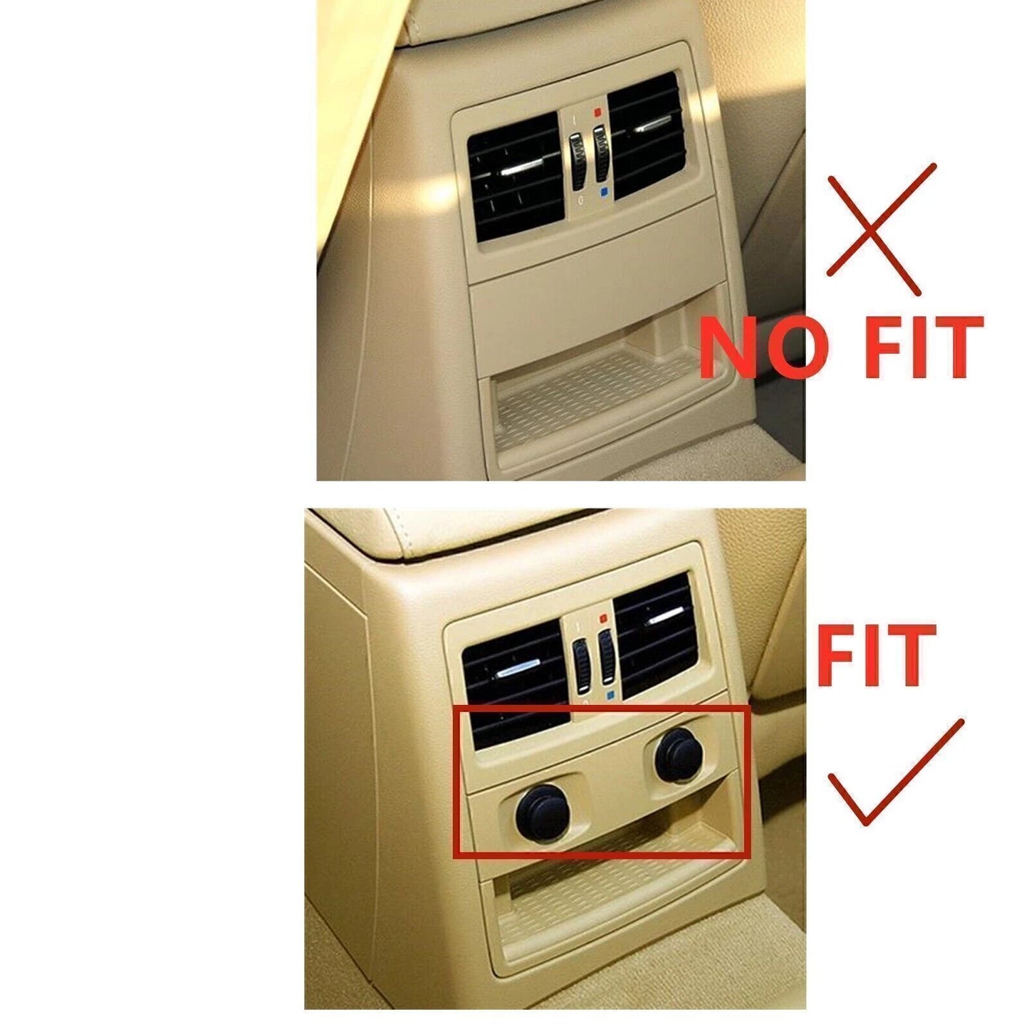 Rear Air Outlet Frame Cover for BMW 3 Series E90 (2005-2012) Beige