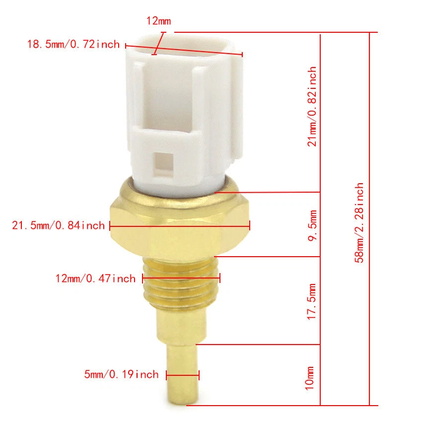 Water Temp Sensor for Suzuki GSF650S, GSF1250 Bandit (2007-2011)