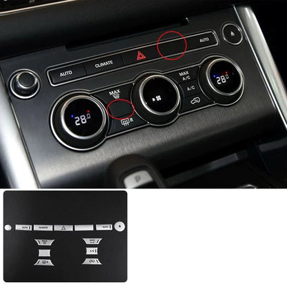 Matte Silver Console Vent Button Panel Trim for Range Rover Sport (2014–2017)