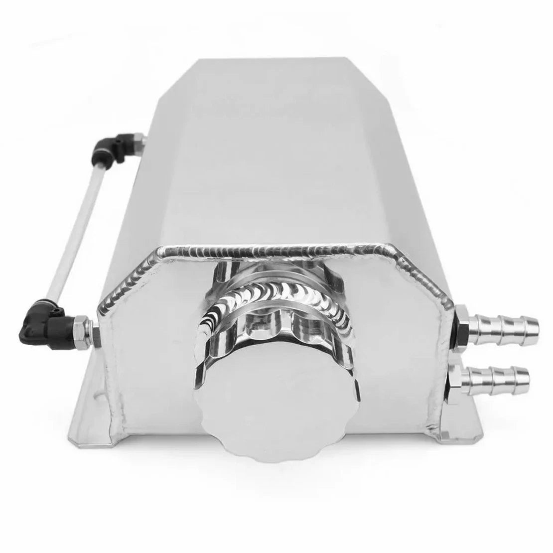 2L Aluminum Radiator Coolant Overflow Bottle for Universal Vehicles