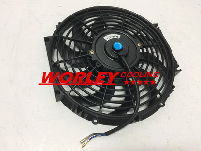 Aluminum Radiator & Fan for Toyota Corolla KE30 KE38 KE55 KE70 (1974-1985)