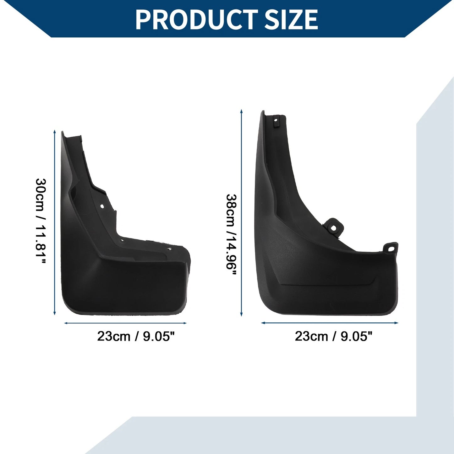 Mud Flaps Splash Guards 1 Set for BMW 7 Series (2017-2023)