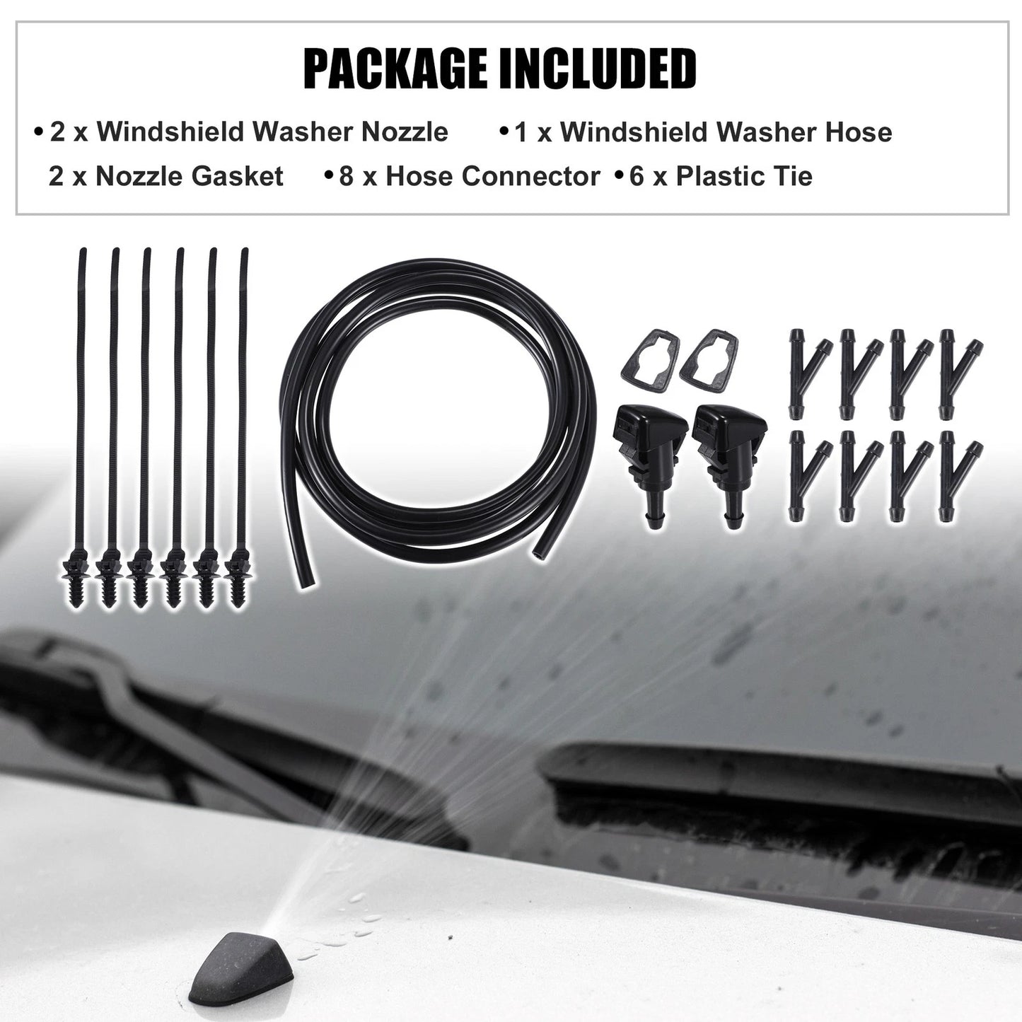 Set Windshield Washer Water Nozzle Spray for Chrysler 200