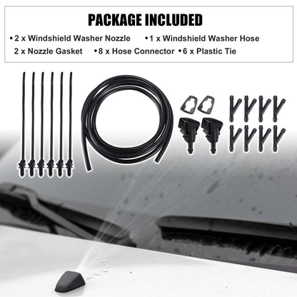 Set Windshield Washer Water Nozzle Spray for Chrysler 200