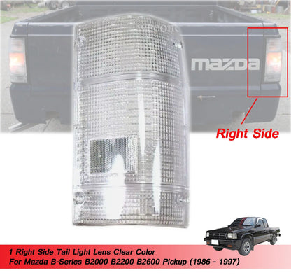 Clear Tail Light Lens for Mazda B2000 B2200 B2600 (1986-1997)