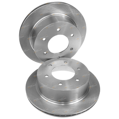 Rear Disc Brake Rotors + Pads Mitsubishi Challenger PB PC Wagon (2009-2015)