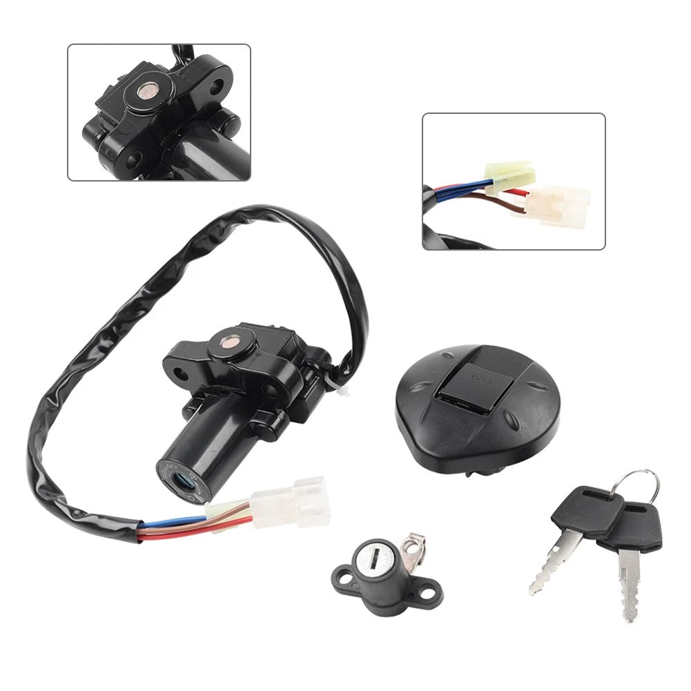 Ignition Switch, Fuel Gas Cap, Seat Lock Key for Yamaha XT660R XT660X (04-14)