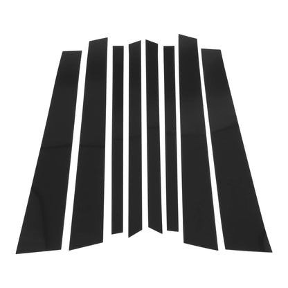 8 Pcs Black Door Pillar Window Trim for BMW X5 (2007-2013)