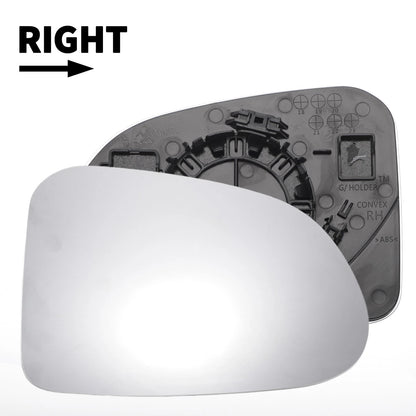 Right Side White Mirror Glass for Hyundai Santa Fe (2013-2018)