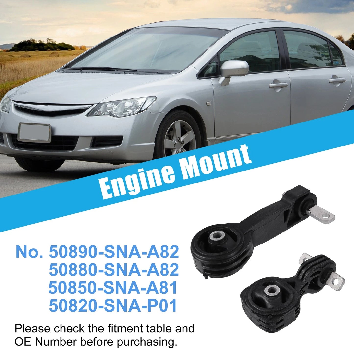 Engine Motor Transmission Mount Set for Honda Civic (2006-2011)