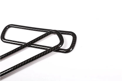Carbon Side Door Handle Storage Box Cover Trim fit For Jaguar F-pace 2016-2018