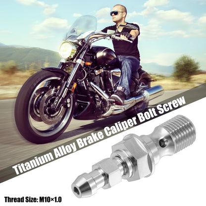 Titanium Alloy M10x1.0 Motorcycle Brake Master Cylinder Screw for Make Model