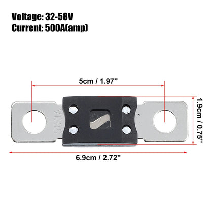 2 x 500A 32V Fuse for Automotive Truck Motorcycle Boat Audio CDs Fuses Holder
