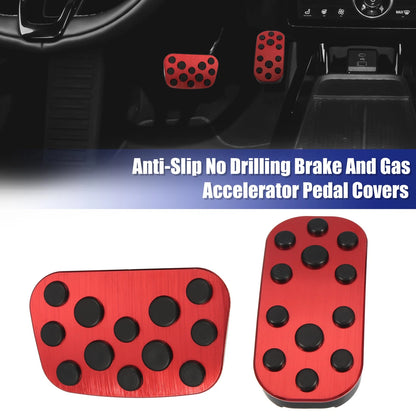 Brake Pedal Pads Anti-Slip Footrest Kit for Toyota Land Cruiser
