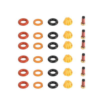 Fuel Injectors Seal Kit / 6 x / for BMW M3 325i 525i E36 E34 (1988–1999)