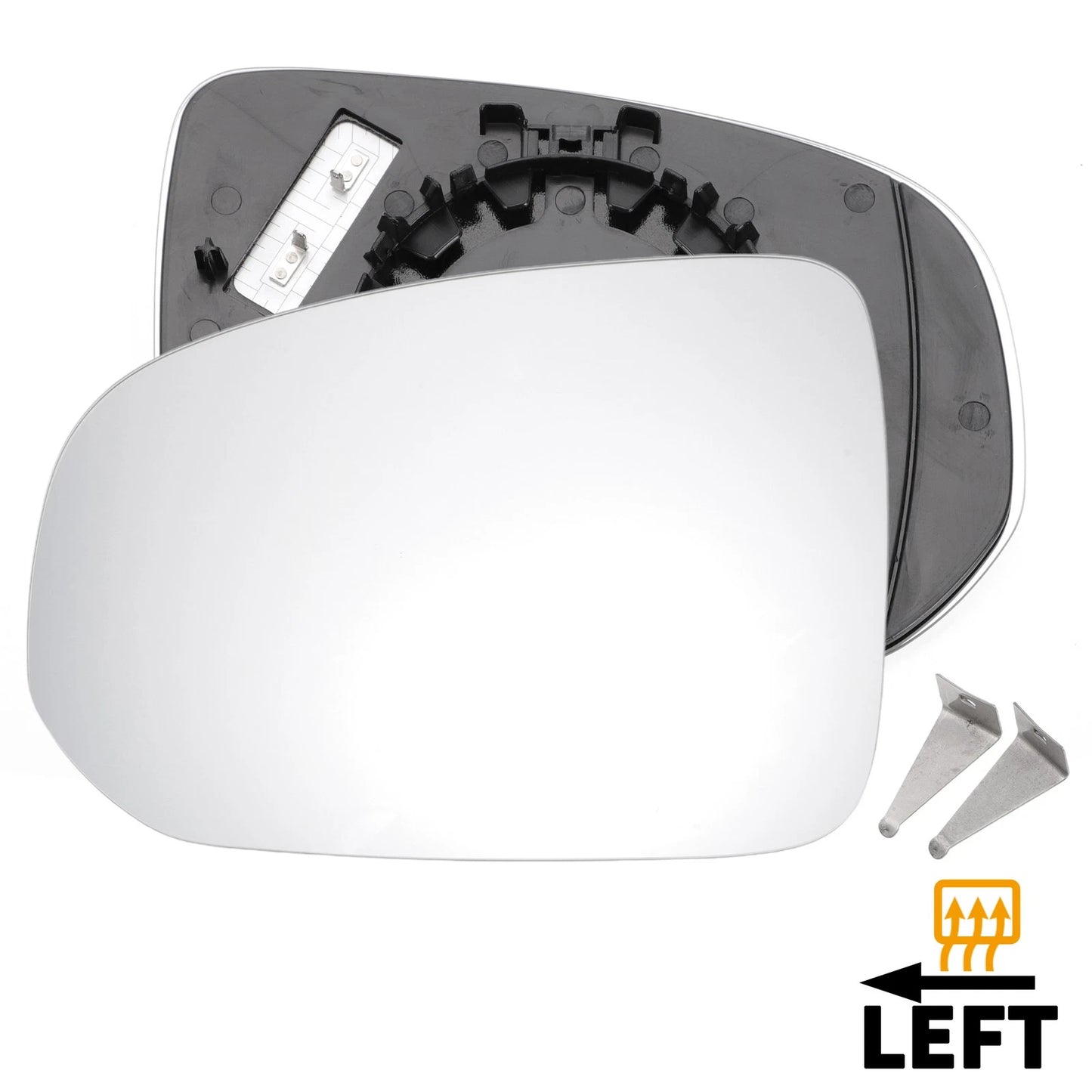 Left Side Heated White Mirror Glass for Volvo XC60 (2017-2022)