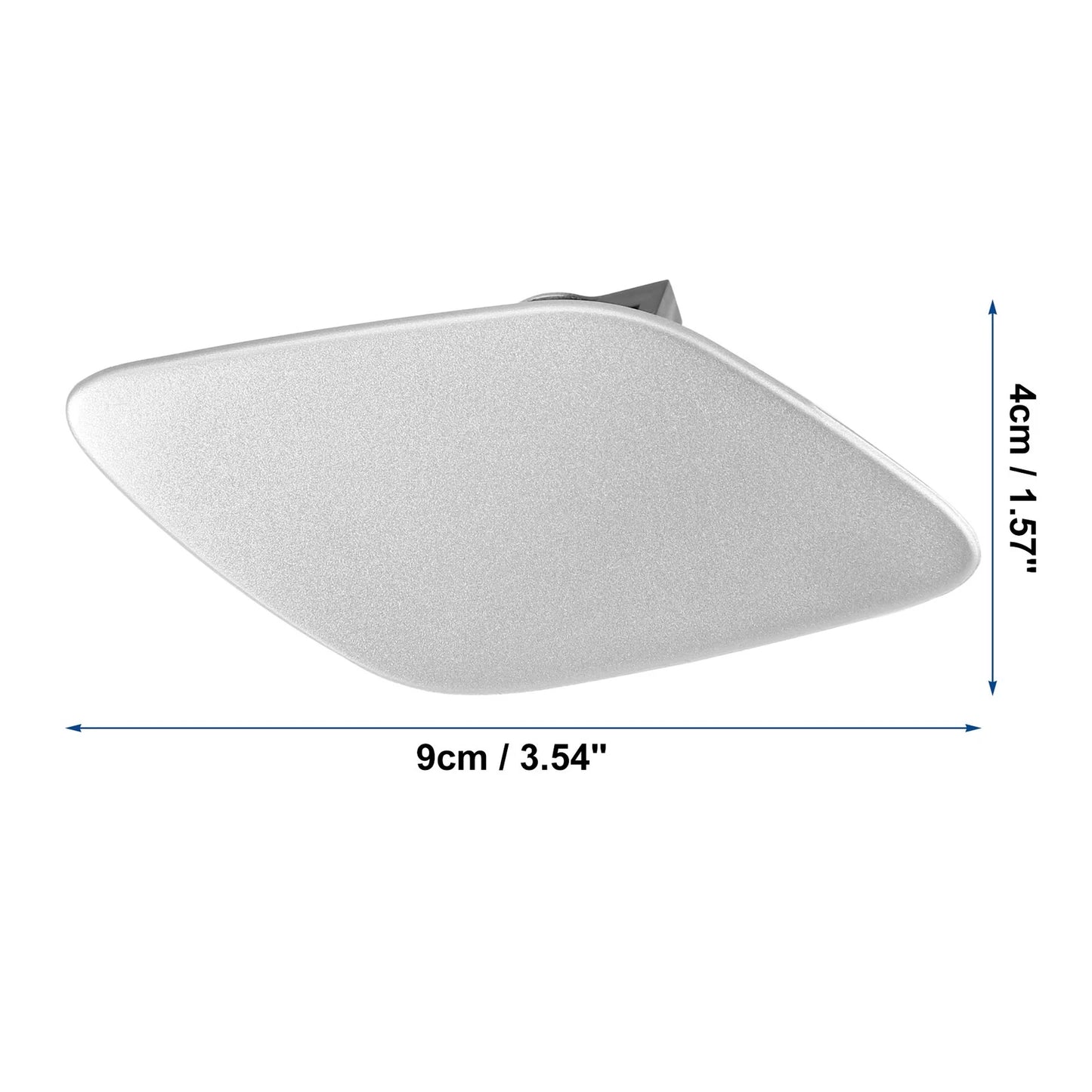 Front Right Bumper Headlight Washer Nozzle Cover Cap for BMW 328 Silver Tone
