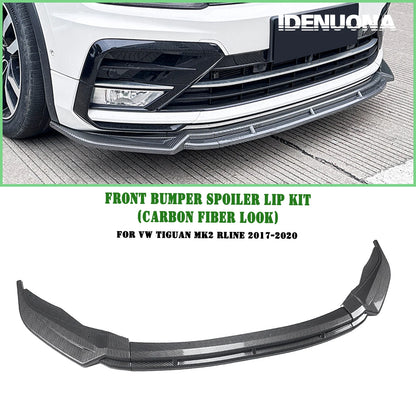 Front Bumper Spoiler Lip for VW Tiguan MK2 Rline (2017-2020)