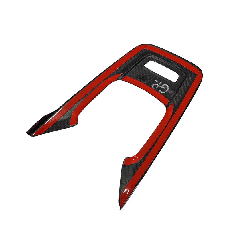 Carbon Fiber Glossy Gear Shift Panel Frame Trim for Toyota Corolla GR 2023-2025