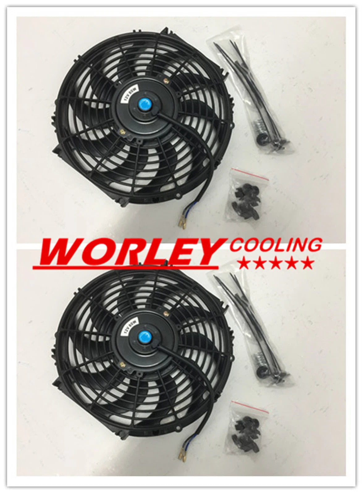 44mm Aluminum Radiator + Fans for Ford F-250 (1968-1979)