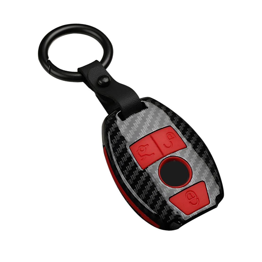 Carbon Fiber Key Fob Cover for Mercedes Benz C E S G CLA GLA GLC Class