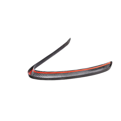 For 17-20 Alfa Romeo Stelvio Real Carbon Fiber Front V Shape Grille Center Cover