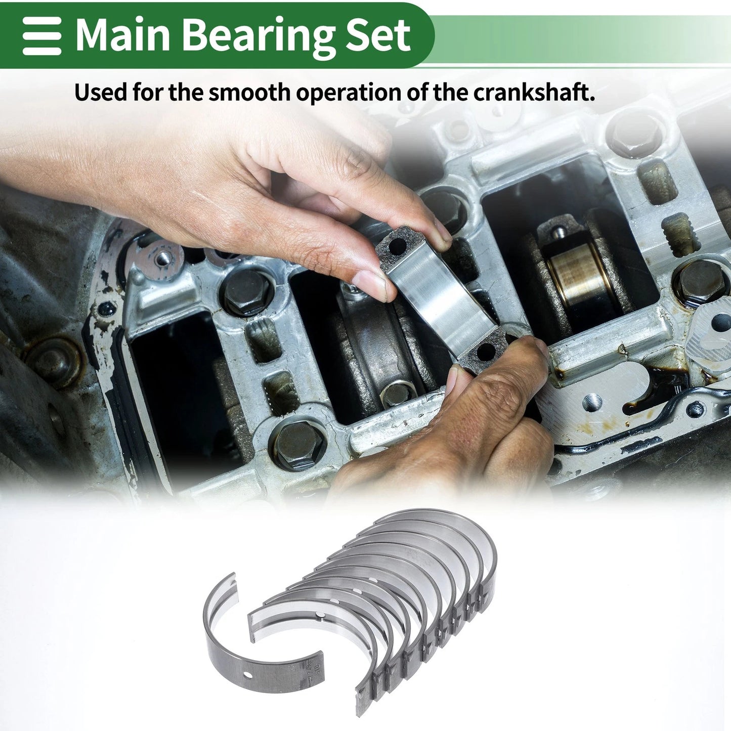 Main Bearing Set for Toyota Camry (2002–2009)
