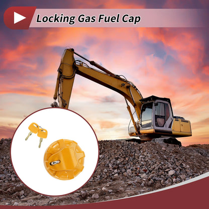Locking Gas Cap for Volvo Excavator Fuel Tank with 2 Keys