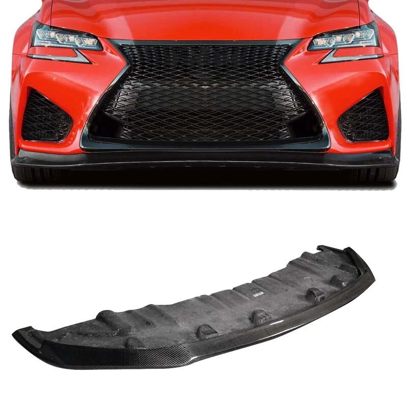 Real Carbon Fiber Front Bumper Lip Splitter for Lexus GS F 2016-2020