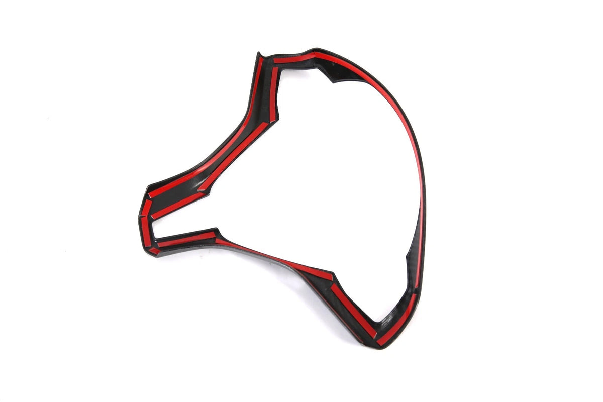 Carbon Fiber Steering Wheel Cover Trim for Tesla Model X (2017-2023)