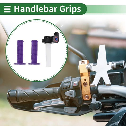 7/8" / 22mm / Rubber Purple Hand Grips Covers for Motorcycle