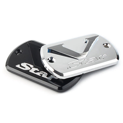 Chrome Brake Fluid Cap Reservoir Cover for Yamaha V Star XVS 650-1300