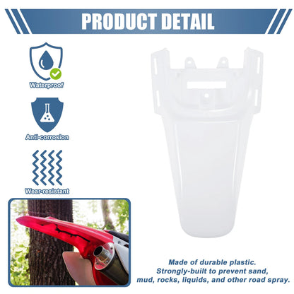 Rear Tail Mud Guard Fender for Honda XR50 CRF50 50cc 70cc 110cc White